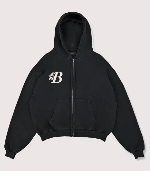 99Based Antiq Logo Zip Hoodie Vintage Black