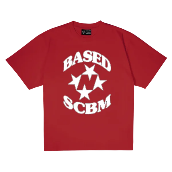 99Based Printed Allstars Red T-Shirt